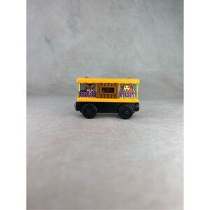 Vtg 2003 Zoo Car Thomas & Friends Sliding Door Wooden Train Tiger Monkey Lion